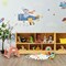 Kids 2-Shelf Bookcase with 5-Cube Wood Toy Storage Organizer Perfect for Children's Room or Bedroom